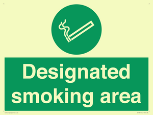 Designated smoking area